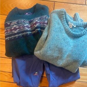 Boys size 7-8 JCrew and Vineyard Vine lot. Christmas/Winter